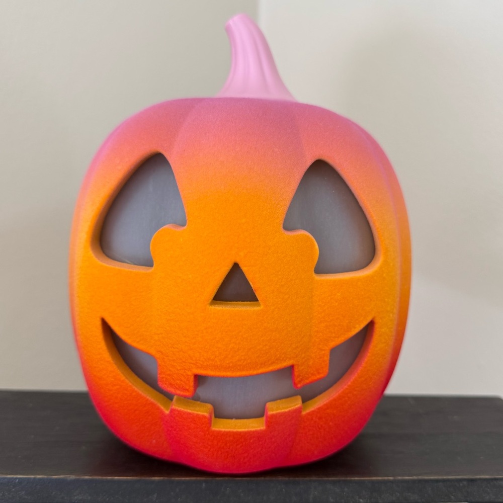 Target Bullseye Playground Ombré Light up Flocked Pumpkin